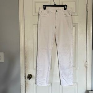 Kut from the Kloth solid white skinny jeans trousers pants sz 10